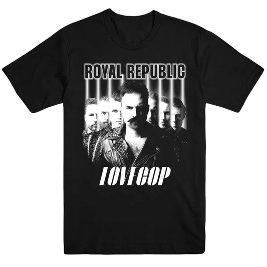 ROYAL REPUBLIC - Lovecop (Black & White) T-Shirt