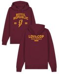 ROYAL REPUBLIC - College Style Hoodie 2026 (Burgundy)