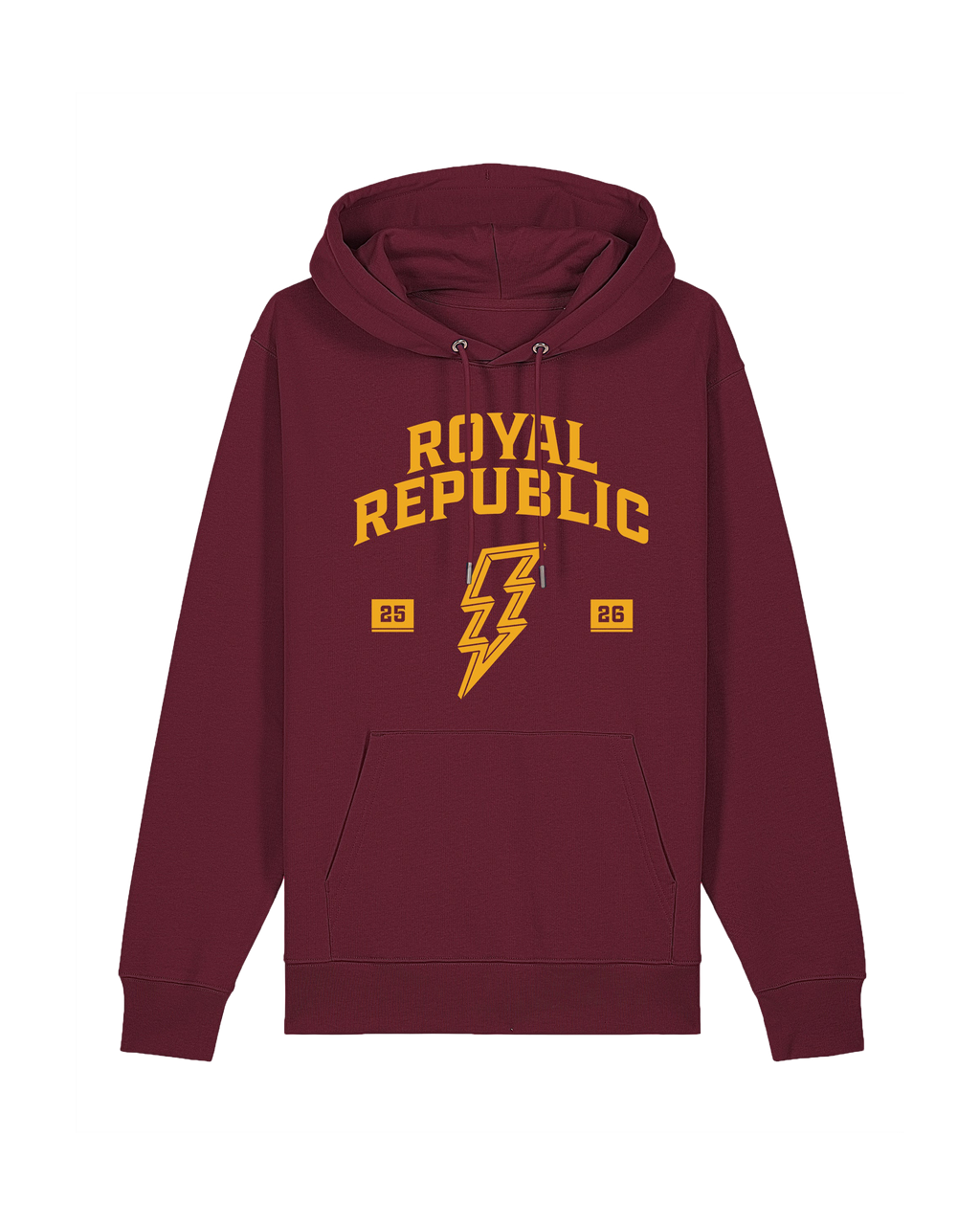 ROYAL REPUBLIC - College Style Hoodie 2026 (Burgundy)