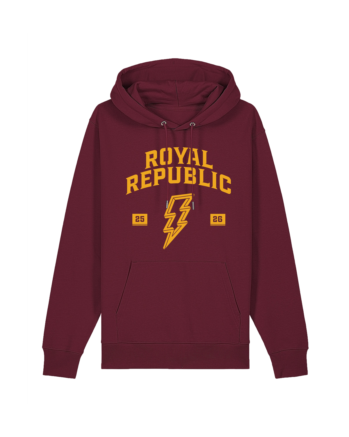ROYAL REPUBLIC - College Style Hoodie 2026 (Burgundy)